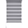 LIEDECO Doppelrollo Klemmfix-Duo-Rollo 45 x 160 cm grau