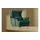 Konsimo Ohrensessel Stralis Webstoff 82 x 108 x 80 cm Blau mit Kissen