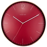 NeXtime 3258RO Wanduhr, Aluminium, Rot, 40cm