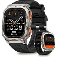 KOSPET TANK M3 Ultra GPS Smartwatch für Herren Smartwatch Damen 480mAh Akku 5 ATM & IP69K Wasserdicht Herzfrequenz Monitor Schlaftracker für Vate... - Silber