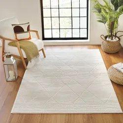 Teppich SURYA "HABANA", weiß, B:160cm H:14mm L:213cm, Kunstfaser, Teppiche