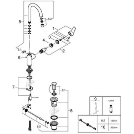 Grohe Eurosmart L-Size Einhandmischer chrom 23537002