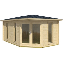 Lasita Maja Holz Gartenhaus Edinburgh 2 | 245 cm | Natur