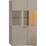hom'in Highboard 83,3 x 154,1 x 37,4 cm Grau