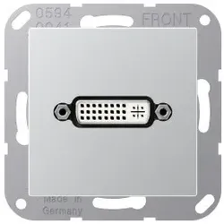 Jung MAA1193AL DVI, MultimediaAnschlussystem DVI, Serie A, aluminium