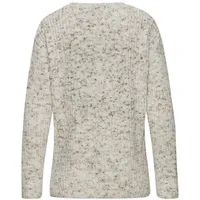 Buffalo V-Ausschnitt-Pullover Damen braun-creme Gr.32/34