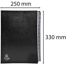 Exacompta 621265E Sammelmappe Karton Schwarz
