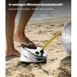 Nemaxx NEMAXX® Profi Schlauchboot für 2 Personen – Länge: 230 cm – Hellgrau