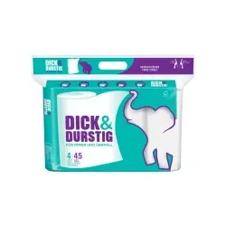 Hakle® Dick & Durstig Küchenrollen, 2-lagig 1 Packung = 4 Rollen à 45 Blatt