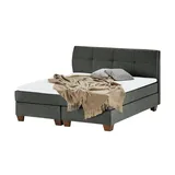 SKAGEN BEDS Boxspringbett Vegg ¦ grau ¦ Maße (cm): B: 145 H: 112,5