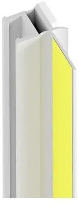 Protektor Anputzleiste PVC mit Bewegungskammer und Schutzlippe, 9...