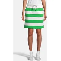 salzhaut Rock Damen Gestreift Offwhite/Apple Green XL