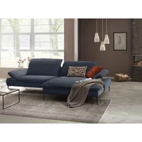 W.Schillig Ecksofa »enjoy&MORE«, Sitztiefenverstellung, Füße schwarz pulverbeschichtet, Breite 294 cm blau