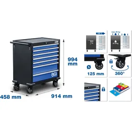 BGS Werkstattwagen XL 7 Schubladen leer
