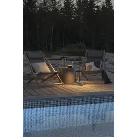 Konstsmide Laterne Aluminium 39,0 cm Akku dimmbar schwarz