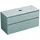 Burgbad Lin20 Waschtischunterschrank 120 x 48,7 x 66,1 cm Eisblau Matt/Anthrazitgrau