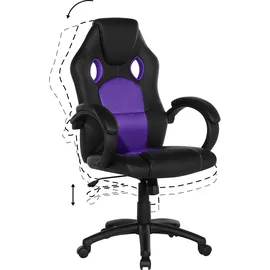 Beliani FIGHTER Gamingstuhl Schwarz/Violett