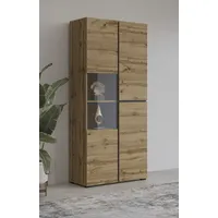 INOSIGN »Cross, Höhe 183,5 cm, moderne grifflose Standvitrine mit