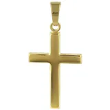 trendor Kreuzanhänger Kreuz Gold- 333 / 8 Karat 21 mm goldfarben