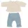 MINILAND BABY Strick-Kleiderset Miniland Dolls Pullover und Hose Blau/Weiß