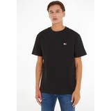 Tommy Jeans T-Shirt »TJM CLSC XS BADGE TEE«, mit Rundhalsausschnitt, Gr. S, Black, , 83637545-S