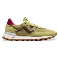 Nomad Society für Damen. NB2WS110 Schuhe Veloce Water Washed grün (36), Wohnung, Schnürsenkel, Lässig, Nachhaltig