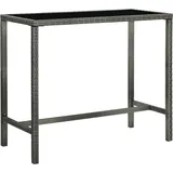 vidaXL Bartisch 130 x 60 x 110 cm Grau