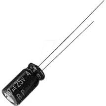 JAMICON Elko, radial, 220 μF, 25 V, RM 3,5, - Jamicon