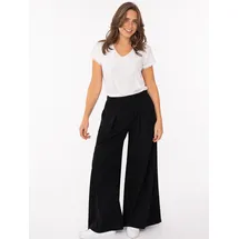 Zwillingsherz Bundfaltenhose schwarz L/XL