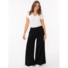 Zwillingsherz Bundfaltenhose schwarz L/XL