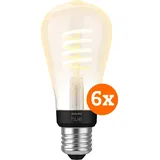 Philips Hue Filament White Ambiance Edison 6er-Pack