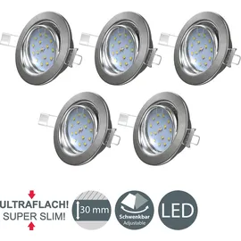B.K.Licht Einbaustrahler 6er Pack (10-03-06-S)