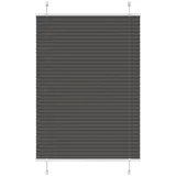 vidaXL Plissee Schwarz 85x100 cm Stoffbreite 84,4 cm Polyester
