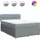 vidaXL Boxspringbett 140 x 200 cm Hellgrau