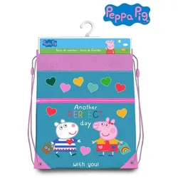 Turnbeutel / Turnsackerl 30 x 42 cm Peppa Pig