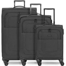 Redolz Essentials 12 Koffer-Set 3-tlg. schwarz/dunkelgrau