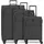 Redolz Essentials 12 Koffer-Set 3-tlg. schwarz/dunkelgrau