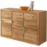 OTTO home Logo Sideboard 130 cm x 80 cm x 42 cm Braun Holz massiv