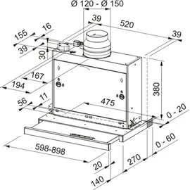 Franke FTCO 90 XS Lüfterbaustein 90 cm