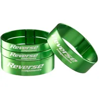 Reverse Components Spacer Set Ultra-Light Alu 1 1/8 grün