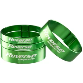 Reverse Components Spacer Set Ultra-Light Alu 1 1/8 grün