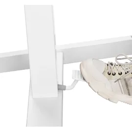 Maclean Brackets Höhenverstellbarer Laptoptisch mit Rollen Sitz-steh-Schreibtisch Gasfeder Höhenverstellbar bis max. 113cm 30 Grad Neigbar Belastbar bis 8kg (Weiße Farbe)