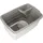 Kerbl Pet Erdbau für Kaninchenheim Bunny Base, Hasenbau, Kaninchenbau, grau, orange, 58x38,5x28,5cm, Kunststoff, Kaninchen, herausnehmbare Bodenwanne