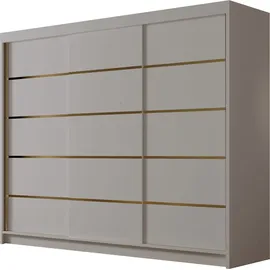 Mirjan24 Schiebetürenschrank Amber VII 250 x 215 x 58 cm Beige