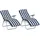 Outsunny Sonnenliege 60 x 75 x 102 cm Blau