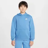 Nike Sportswear Club Fleece Hoodie Kinder 489 blue beyond/white S 128-137 cm