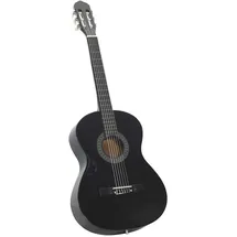 vidaXL Klassikgitarre für Anfänger Schwarz 4/4 39" Lindenholz
