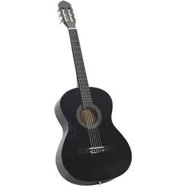 vidaXL Klassikgitarre für Anfänger Schwarz 4/4 39" Lindenholz