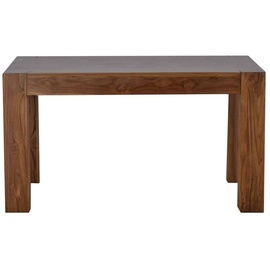 MiaMöbel Esstisch Mumba 140x90cm mit Kopfauszug Massivholz Teak