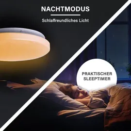 MegaLight LED Deckenleuchte Shining Basic 48cm 32 W, mit Fernbedienung